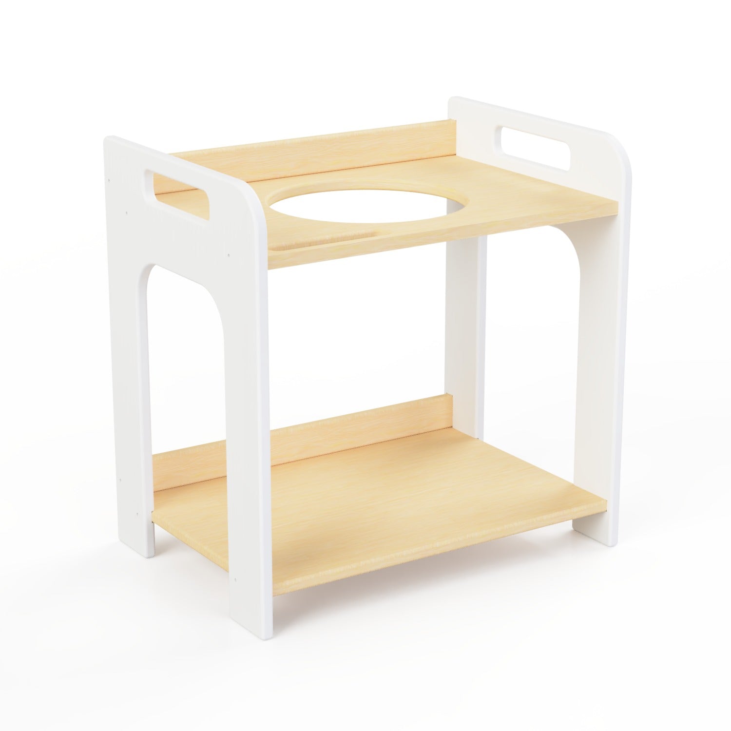 Montessori Wooden Washbasin With Storage for Kids - Small