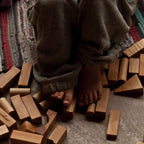 Wooden Blocks in a Bag – Natural, 50 Pieces