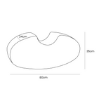 Bean Shape Foam Module - Velvet Powder Rose