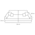 Medium Modular Sofa for Kids - Bearly Cream