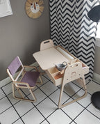 Adjustable Children Chair Julle - Cannon Pink