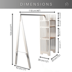 Kids Wooden Clothing Rack