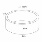 Foam Baby Ball Pit Without Balls - Turtle Oat Biscuit Beige Boucle