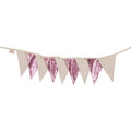 Sequin Garland - Pink and Beige