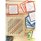Geoplan on Rubber Bands Wooden Puzzle, 69 pcs