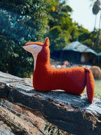 Handmade Fox Soft Toy Pillow