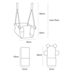 Indoor Baby Swing, Square - Ecru