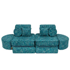 Medium Modular Sofa for Kids - Tangle Lagoon Blue Plus