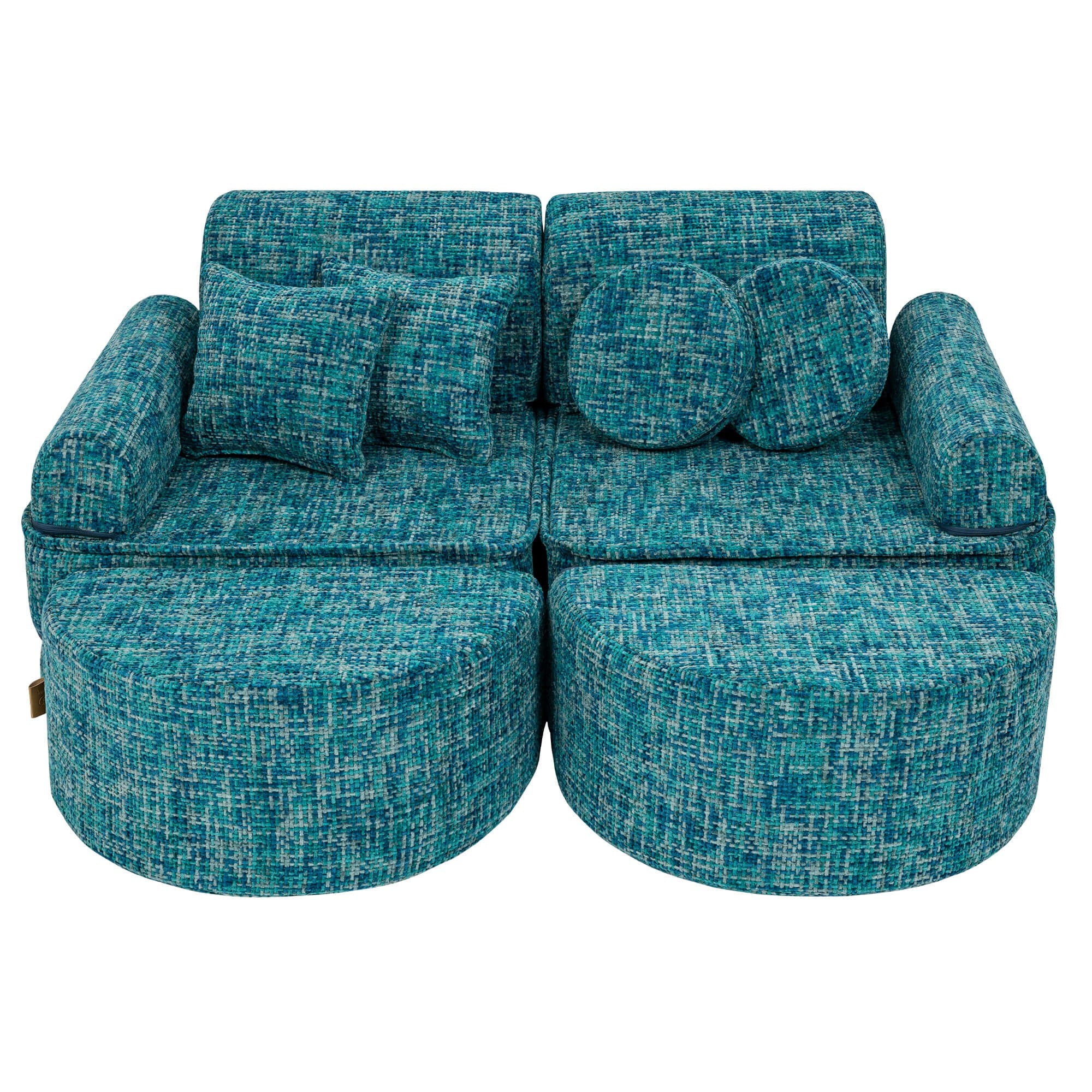 Medium Modular Sofa for Kids - Tangle Lagoon Blue Plus
