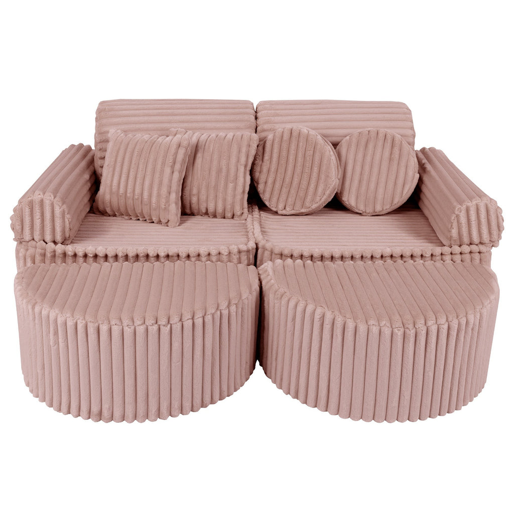 Medium Modular Sofa for Kids - Churros Pink Plus