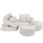 Medium Modular Sofa for Kids - Churros White Plus