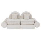 Medium Modular Sofa for Kids - Churros White Plus