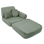 Medium Modular Sofa for Kids - Churros Sage Green