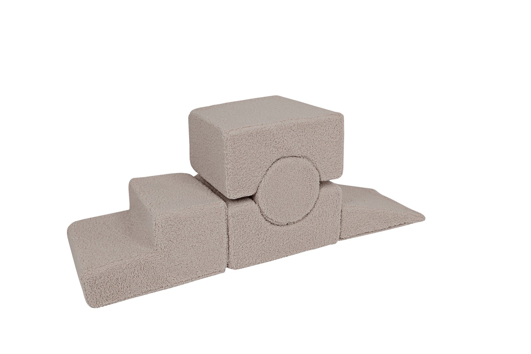 MeowBaby® Bearly Shape Set with 5 Elements - Gray