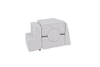 MeowBaby® Bearly Shape Set with 5 Elements - White