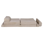 MeowBaby® Large Slimcord Premium Sofa - Ecru