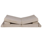 MeowBaby® Large Slimcord Premium Sofa - Ecru