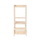 MeowBaby Wooden Kitchen Helper for Children - Natural