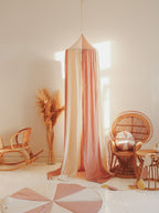 Organic Cotton and Linen Canopy - Powder Pink