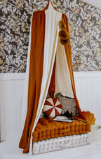 Organic Cotton and Linen Canopy - Caramel Circus