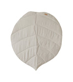 Organic Cotton and Linen Leaf Playmat - Sand