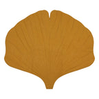 Organic Cotton and Linen Ginkgo Leaf Playmat - Mango