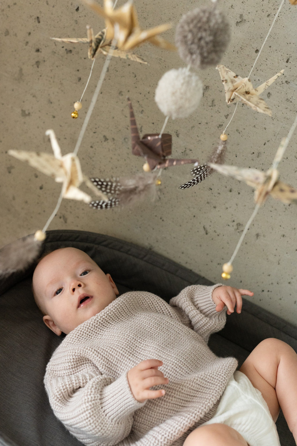 Origami Nursery Mobile - Gold Dust