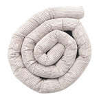 Protective Roll Bumper for Baby Crib – Ecru