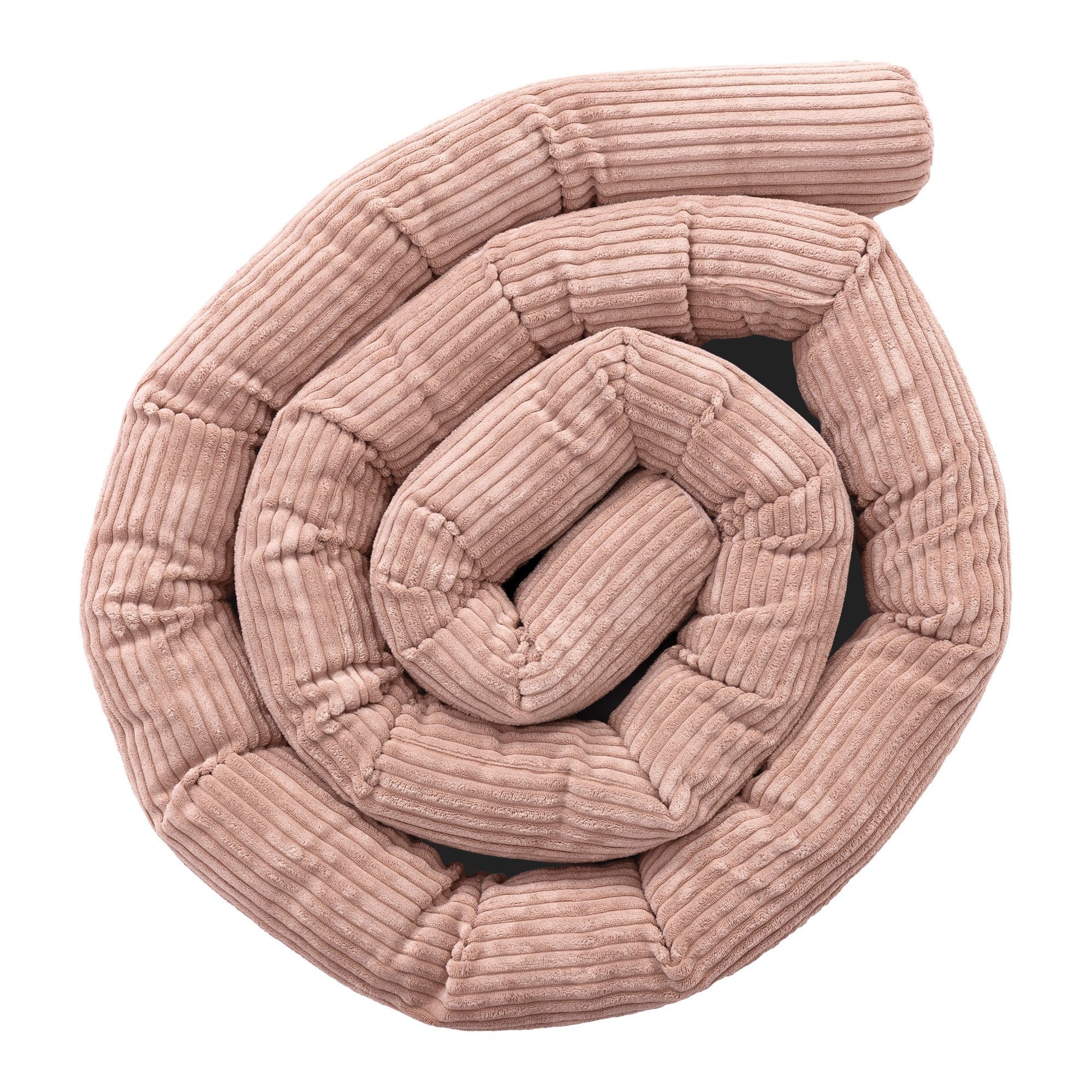Protective Roll Bumper for Baby Crib – Powder Pink