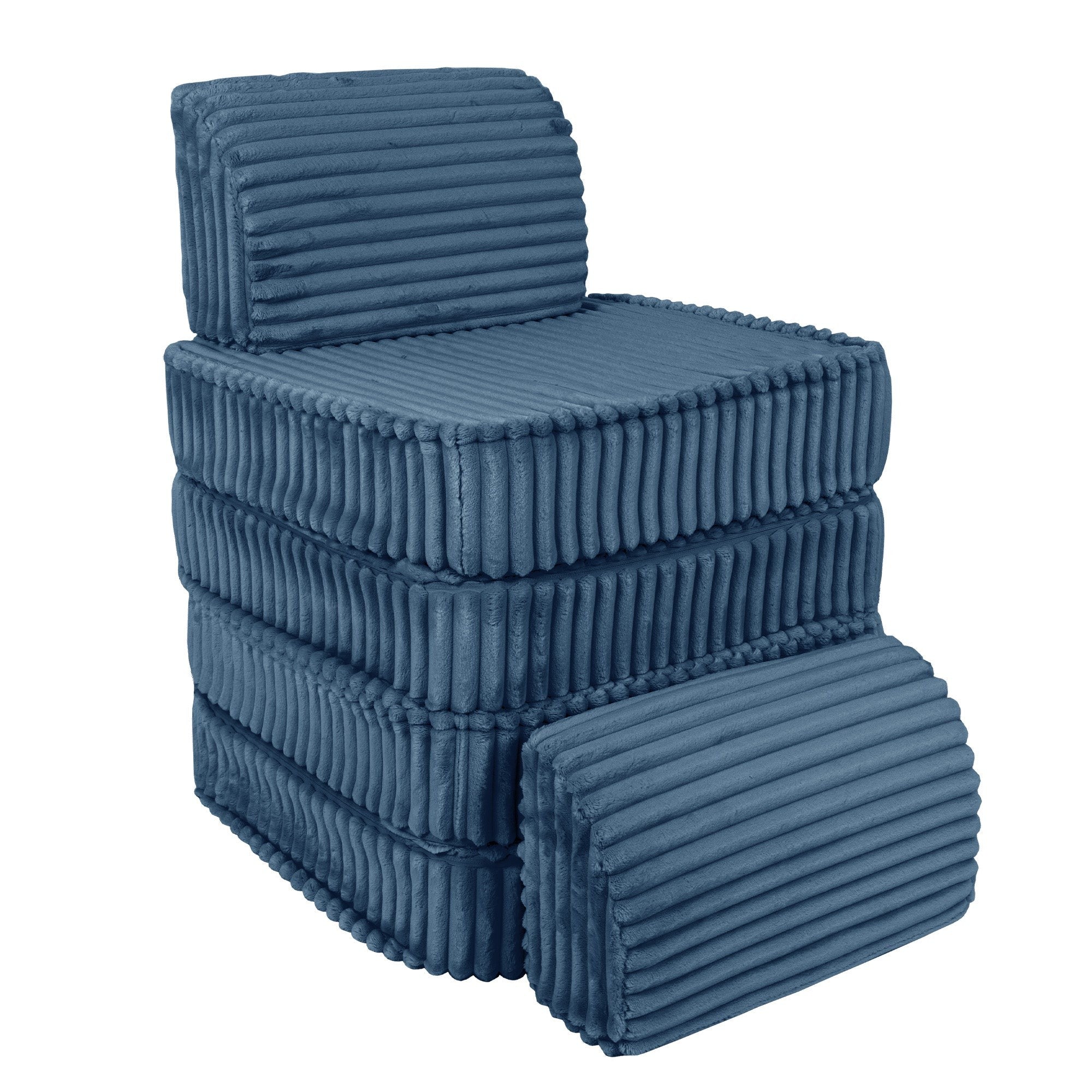 Small Modular Sofa for Kids - Churros Blue