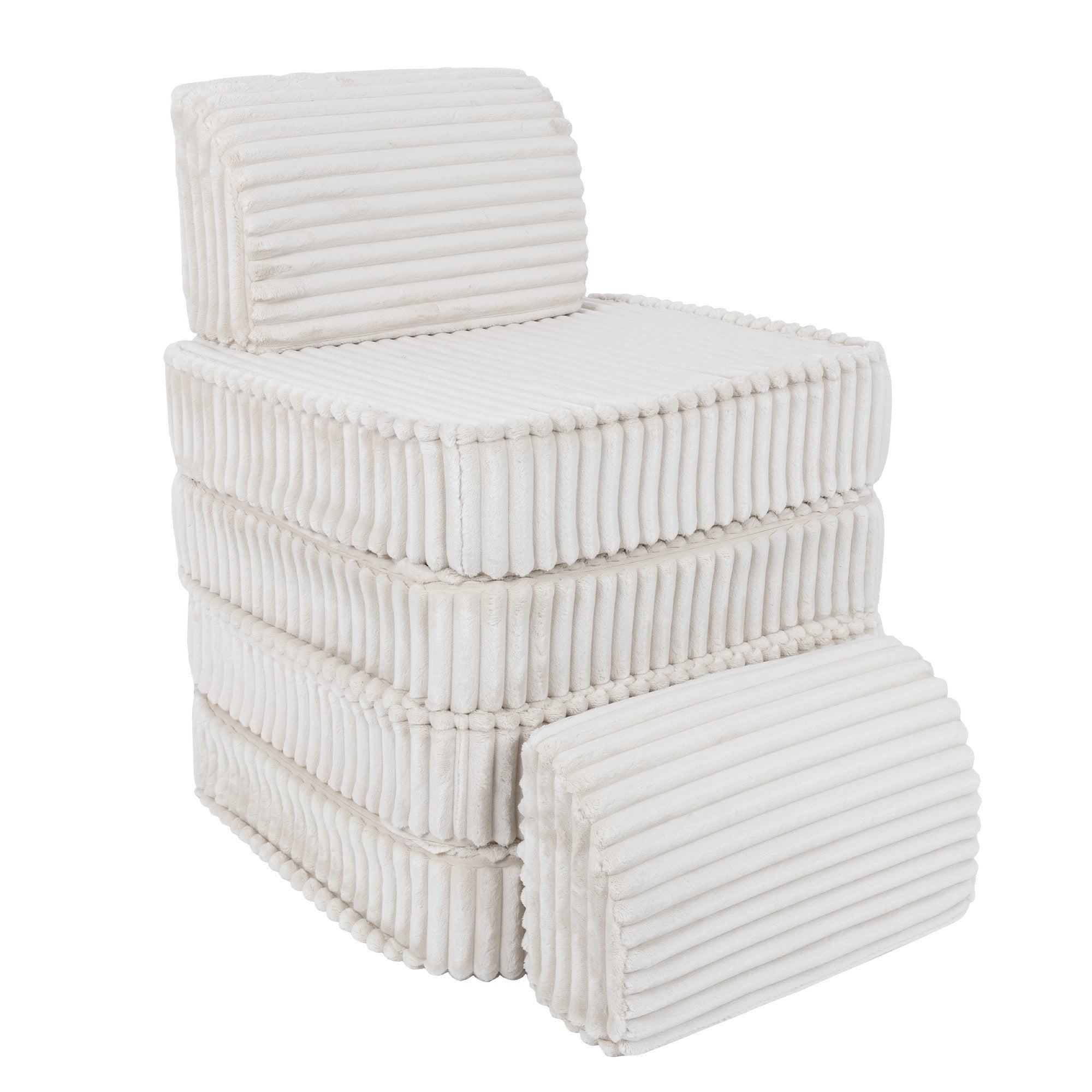 Small Modular Sofa for Kids - Churros White