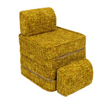 Small Modular Sofa for Kids - Tangle Honey Mustard