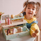 Wooden Ice Cream Shop Set with Ice Cream Stand