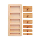 Wooden Puzzle Blocks - Wide and Narrow