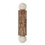 Commedia Dell'Arte Wooden Spinning Puzzle - Natural